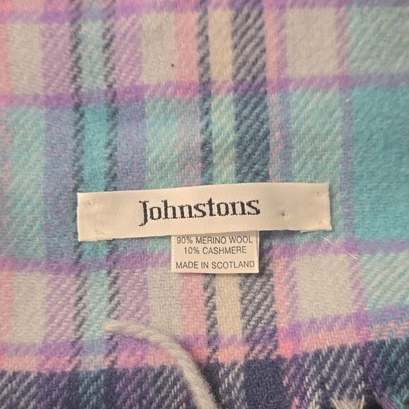 Vintage johnstons scarf 90 percent wool 10 percent Cashmere one size - Picture 2 of 4